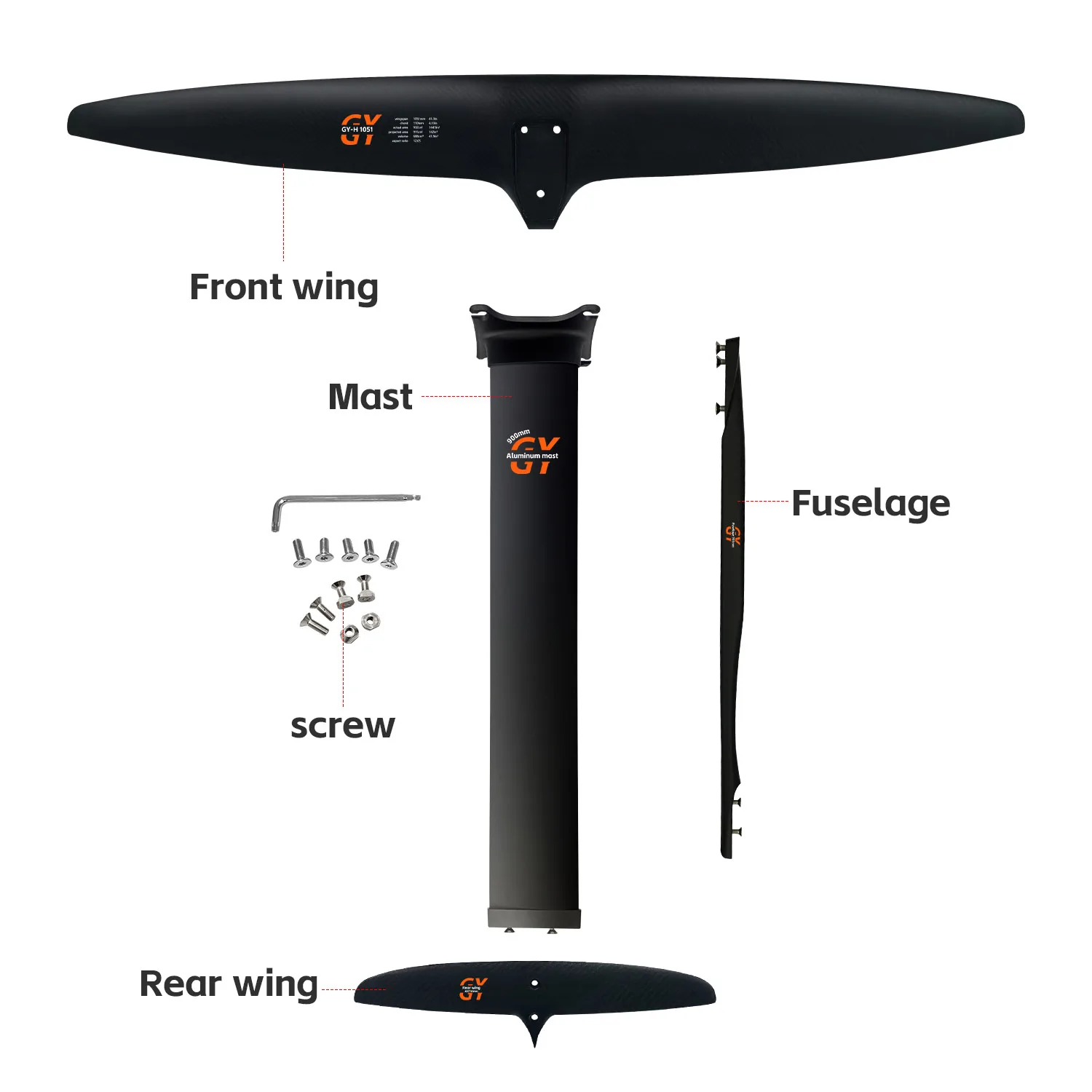 Подводные крылья GY H1051 для воздушного змея