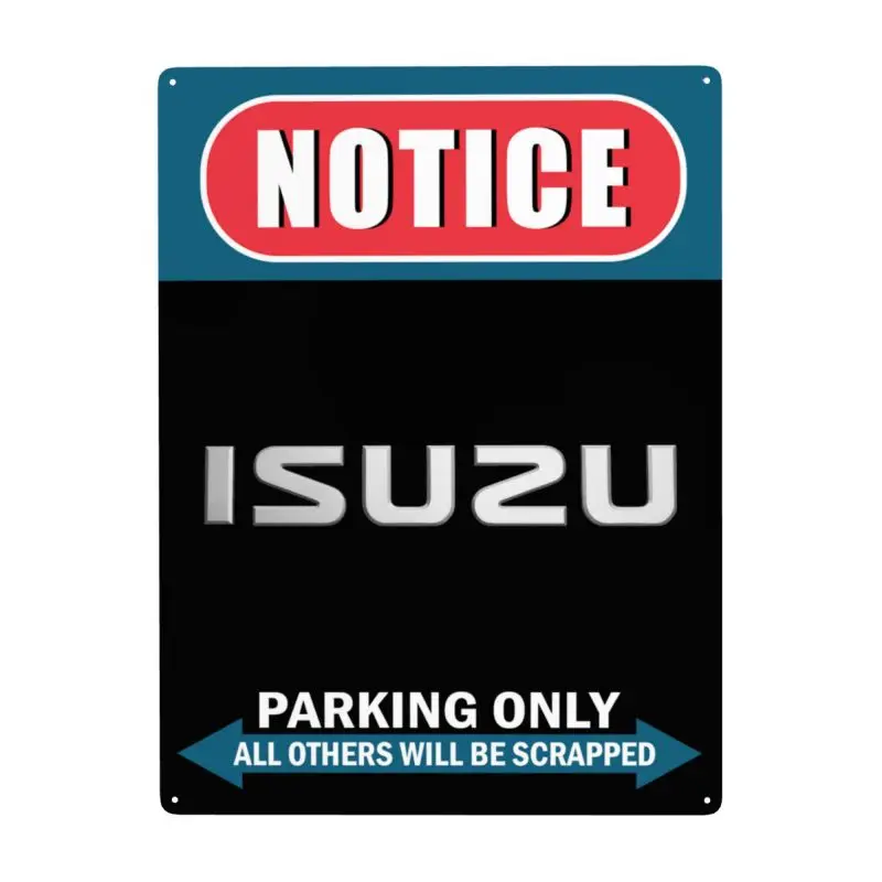 

ISUZU Art Metal Iron Sign Poster Plaque Bar Pub Club Cafe Home Plate For Wall Decor Art