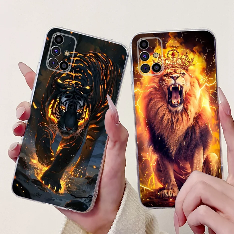 Фото Для Samsung Galaxy M31s Чехол SM-M317F Cute Love Heart Painted Cover Мягкий силиконовый чехол для телефона Samsung M31s M 31 s M317F Shell №5