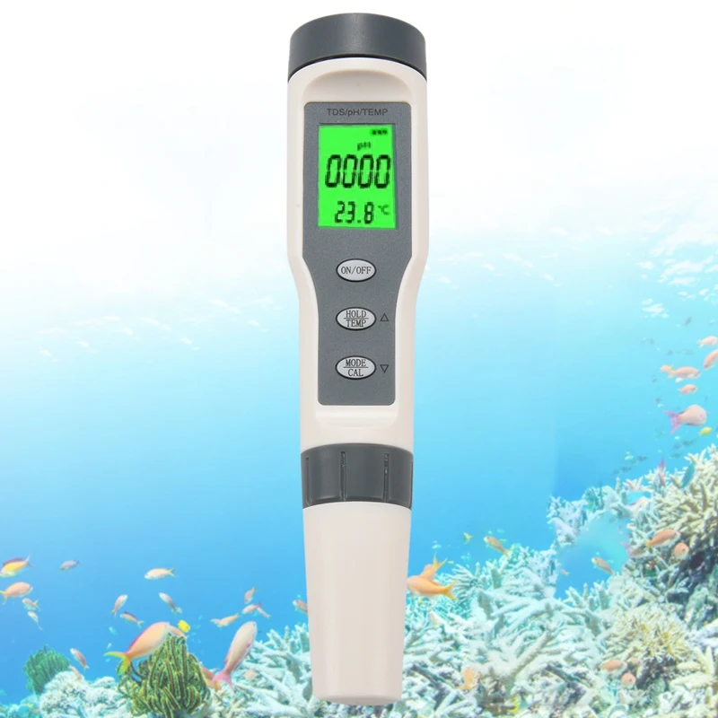Профессиональный цифровой тестер воды 3 в 1 Tds/Ph/Temp монитор качества тестовый