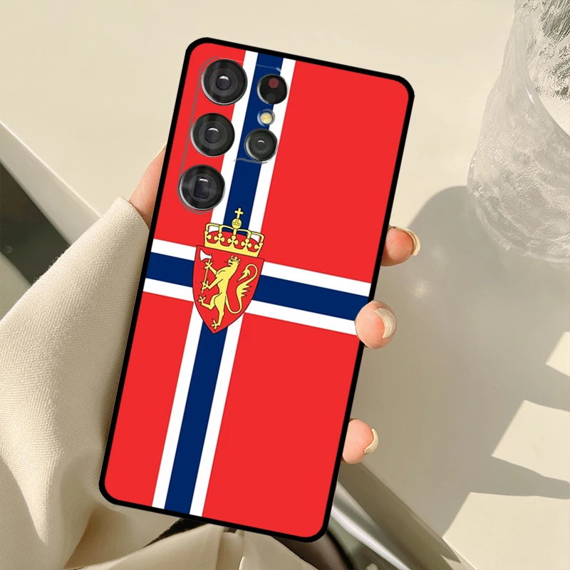 Чехол с флагом Норвегии для телефона Samsung Galaxy S20 FE S21 S22 Ultra Note20 Note10 S8 S9 S10 Plus чехол -
