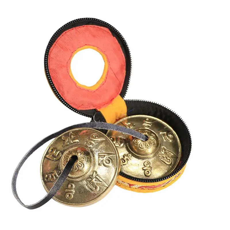 

Meditation Tibetan Chimes Tingsha Cymbals Musical Chimes With Tibetan Drawstring Meditation Decor Instruments For Your Room