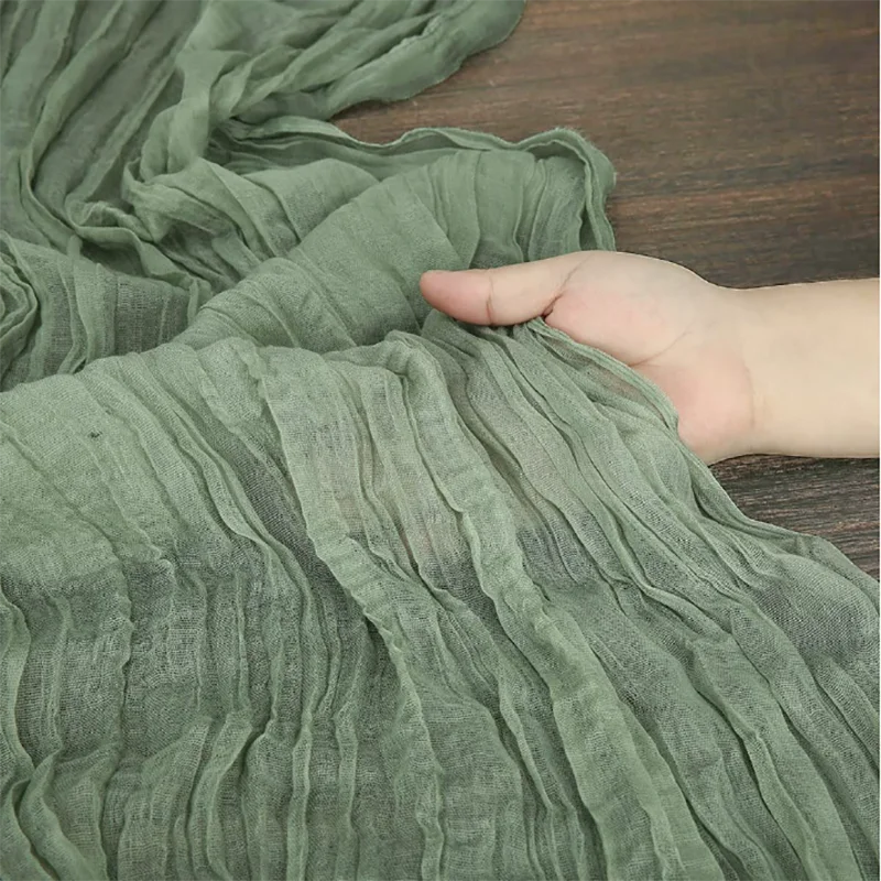 Полупрозрачная настольная дорожка винтажная марлевая подставка для стола