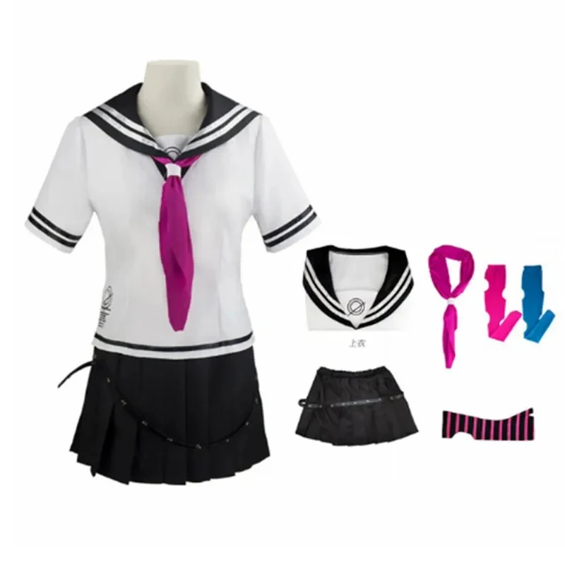 Костюм для косплея по аниме Danganronpa 2026 2024: Нанами Чиаки, Ибуки Мидо, Ирума Миу. Платье, униформа, куртка, матросская юбка. Хэллоуин. Z9JM2 (art.: 3920db8fc8efa) - 3920db8fc8efa