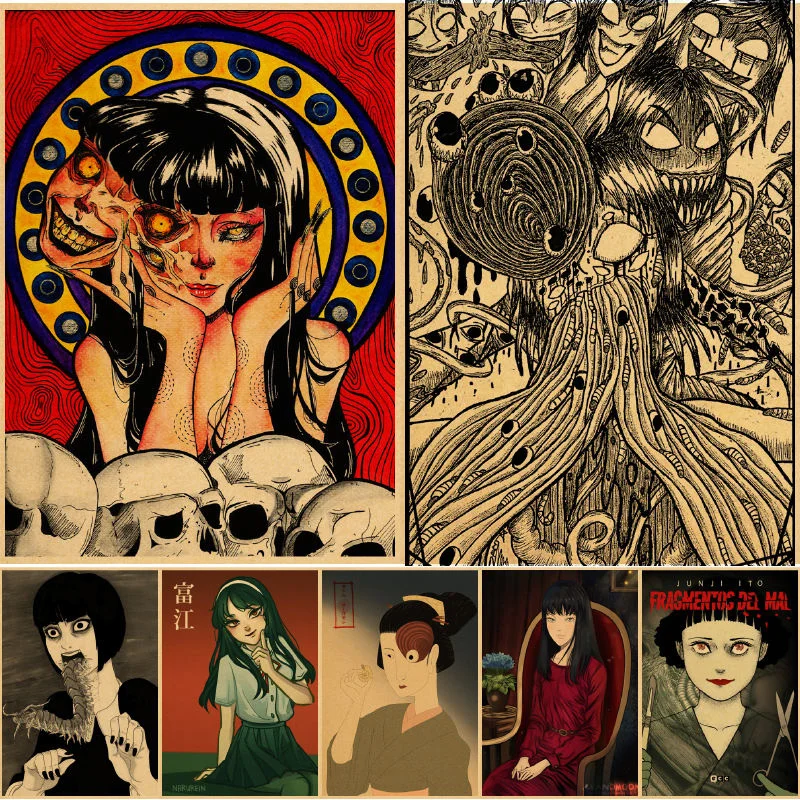 

Настенные постеры Junji Ito Tomie, настенные постеры на стену в мусульманском стиле, настенные постеры, постеры на стену, украшения для дома, насте...
