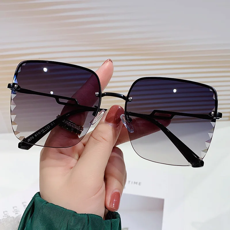 

MS 2022 New Women Fashion Sunglasses UV400 Brand Designer High Quality Gradient Men Sun Glasses Female Oculos with Box