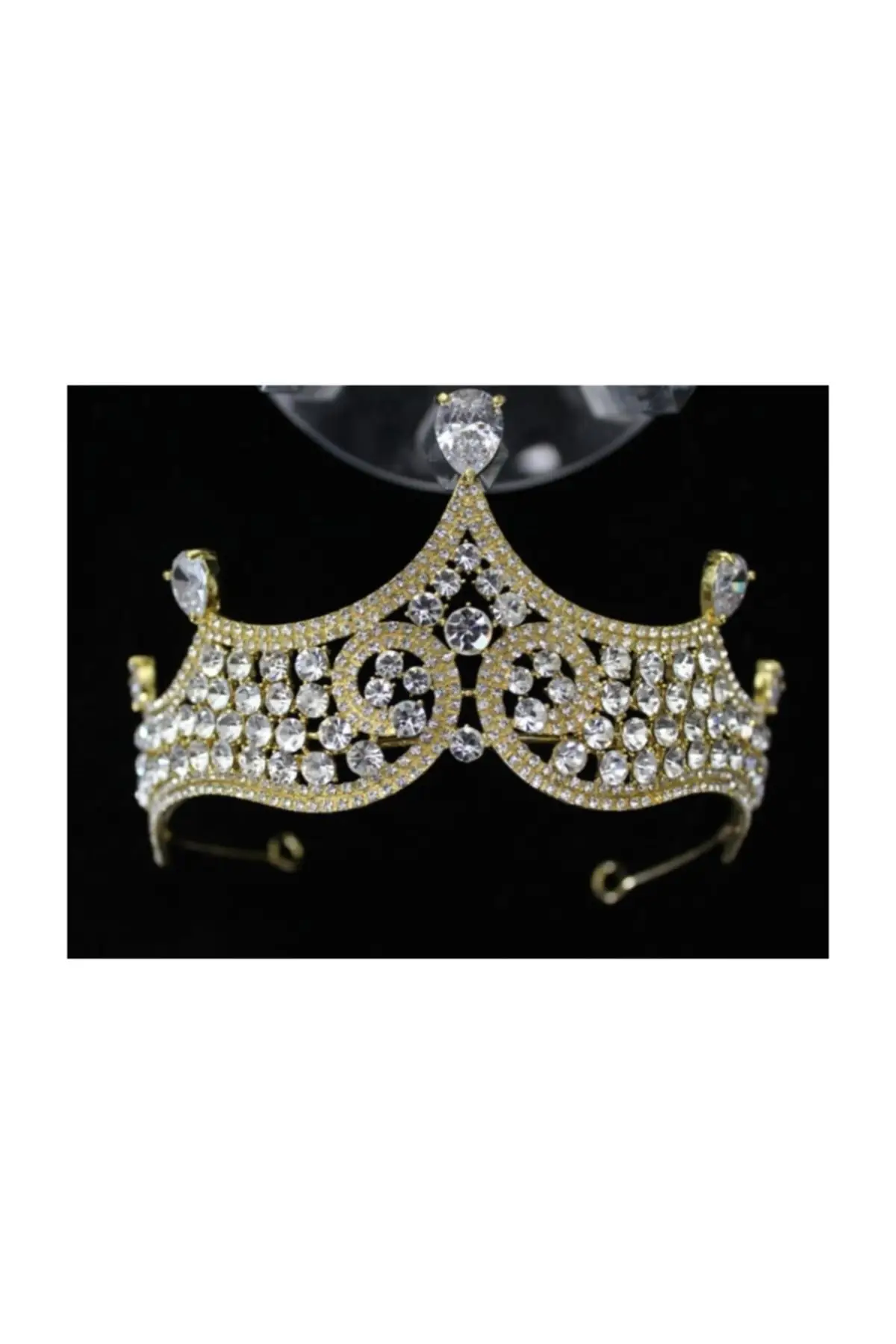 

Bridal Accessories Elegant Bridal Crown Gold Color Wedding Handmade For Bride And Bridesmaids