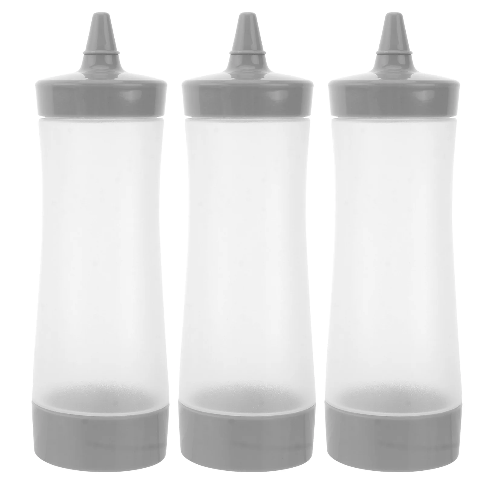 

3pcs Plastic Sauce Bottles Ketchup Bottles Squeeze Bottles for Condiment Kitchen Home