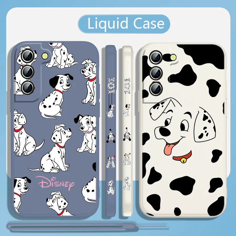 

Dog 101 Dalmatians Phone Case For Samsung Galaxy S22 S21 S20 S10 S9 Ultra Plus Pro FE Liquid Left Rope Color Shell Coque Capa
