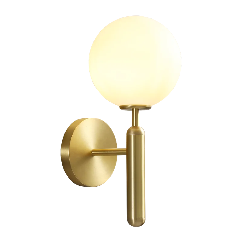 

TLL Bedroom Bedside Lamp Creative Personalized Living Room Light Luxury Glass Wall Lamp