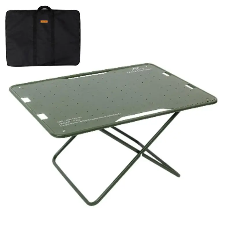 

Camping Table Folding Camp Table With Tactics Racks Beach Table Camp Foldable Side Table For Camping Hiking Backpacking Outdoor