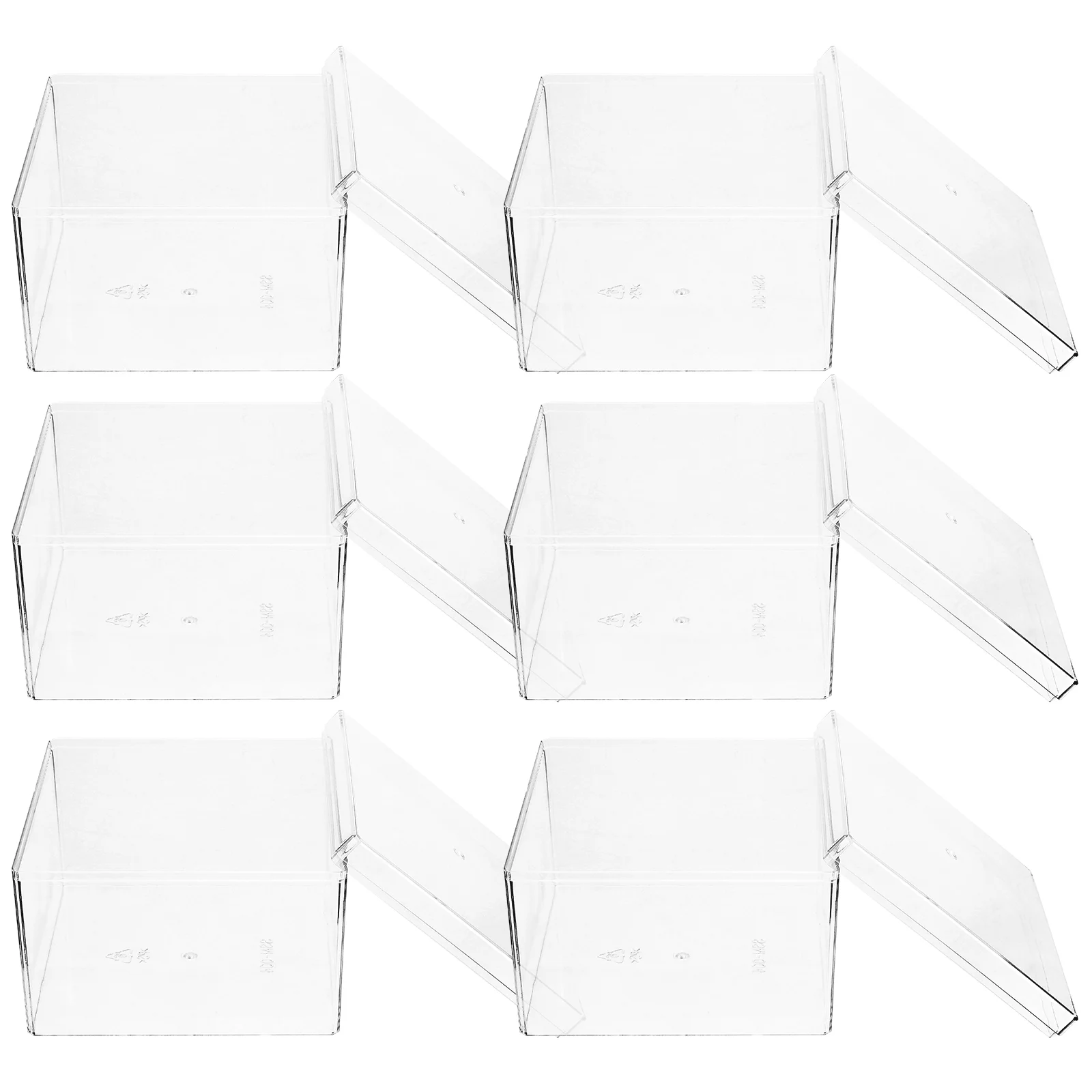 

6Pcs Cake Containers Transparent Biscuit Boxes Bakery Packing Box Tiramisu Cake Container