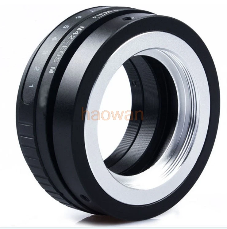 Переходное кольцо m42-eosm для крепления объектива m42 42 мм к беззеркальной камере canon