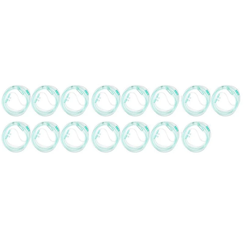 

LJL-15Pcs кислородные трубки 2 метра, носовая трубка, мягкая носовая кислородная трубка O2 Cannula для взрослых