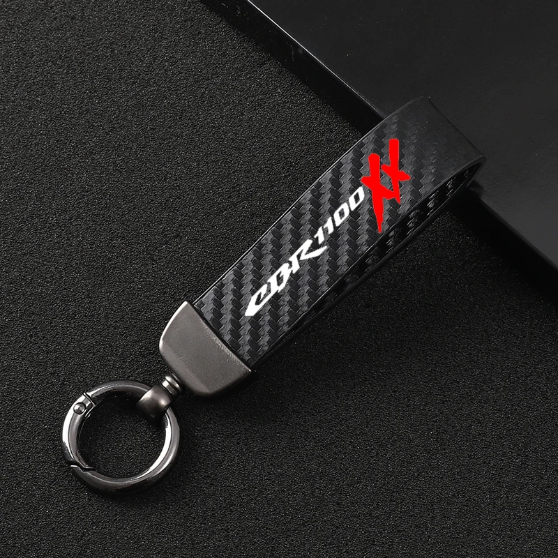 

New fashion motorcycle carbon fiber leather rope Keychain key ring For HONDA CBR1000XX CBR 1000XX 1997-2007 2006 2005 2004