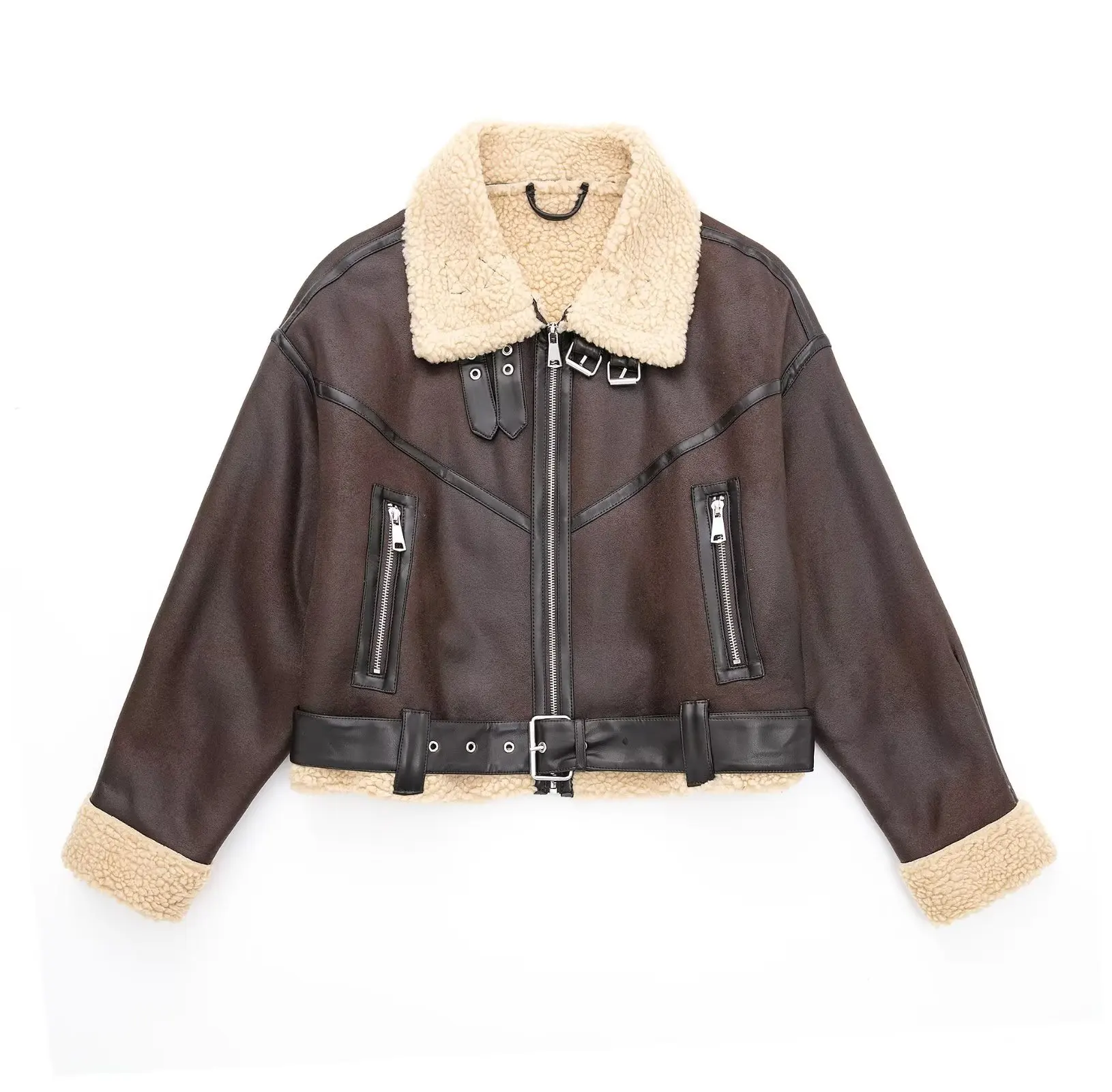 

2023 Autumn/Winter New Double sided Short Jacket Coat Casual Women's Top Coat