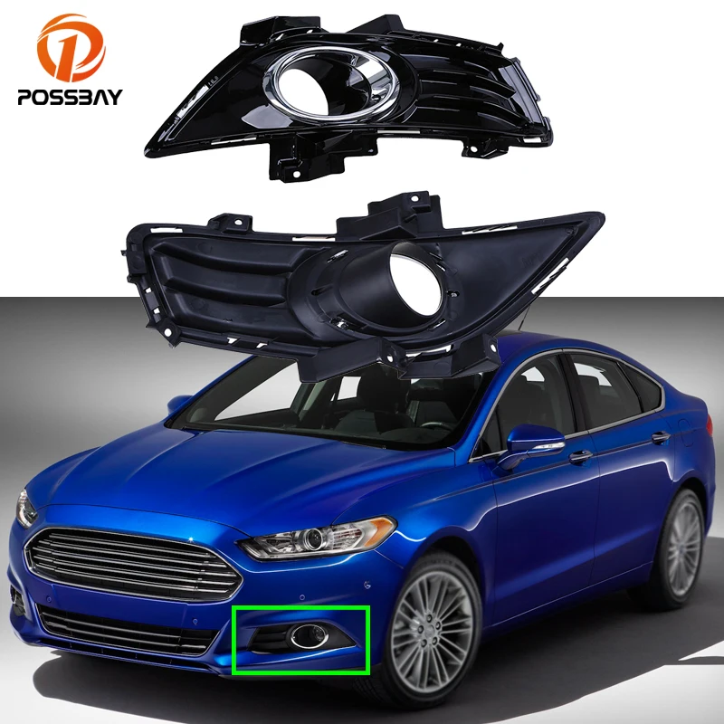 

1 пара автомобильных противотуманных фар, передний бампер, решетка радиатора, гоночные грили для Ford Fusion 2013 2014 2015 2016, внешние запчасти, аксесс...
