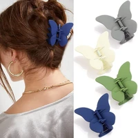 frosted butterfly hair claws gripper hair claw hair crab clips fashion hairpin women ponytail holder hair accessories