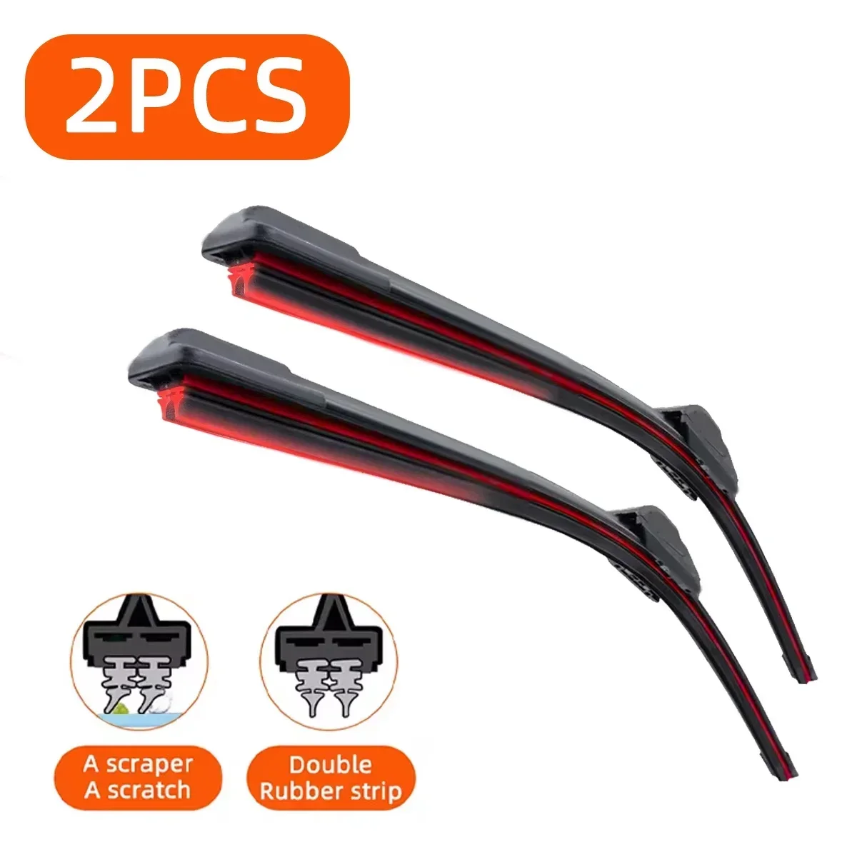 

Двойные резиновые автомобильные дворники для Nissan Leaf MK1, щетки с передним лезвием, резак, автомобильные детали, аксессуары, износные детали стеклоочистителя