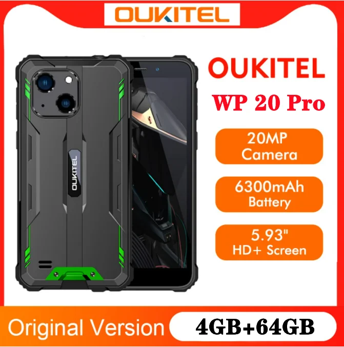 Original OUKITE WP20 Pro IP68 waterproof Rugged Smartphone 5.93