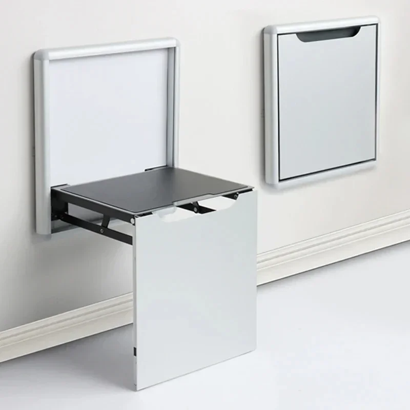 Ультратонкое настенное Складное Сиденье для душа повседневное бытовое кресло