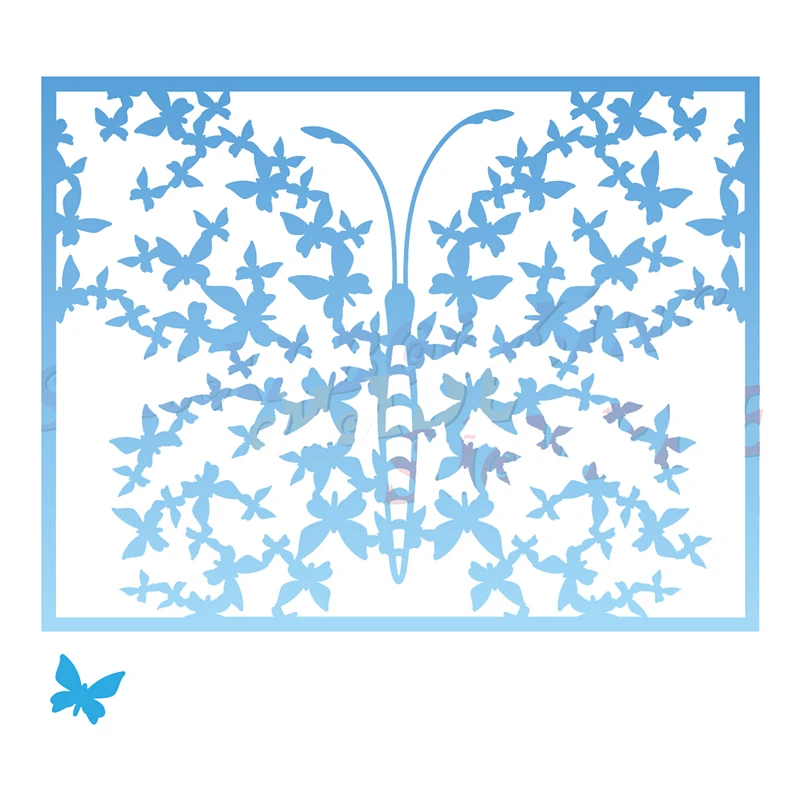 

Kaleidoscope of Butterflies 2022 New Metal Cutting Dies Scrapbooking for Paper Making Frame Card Craft Supplies No Stamps