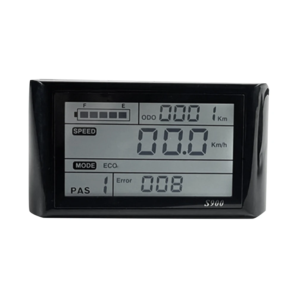 

LCD S900 Display Control Panel 5 Pin SM Waterproof Pulg Match JN Controller 24V36V48V for Electric Bike Replacement Kit