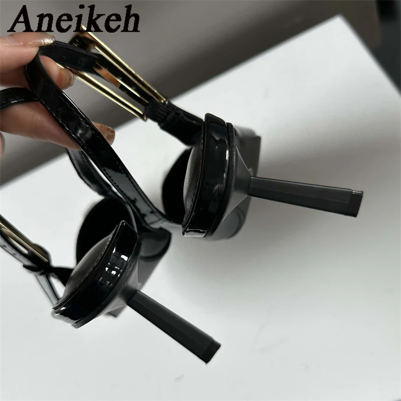 Сандалии Aneikeh женские на высоком каблуке пикантные босоножки с острым носком