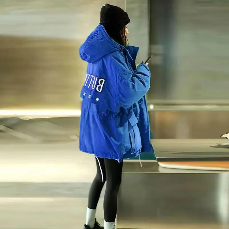 2023 New Winter Hooded Puffer Jacket Women Parka Down Cotton Cotton Jacket Warm Thicker Snowsuit Korean Fashion Coat