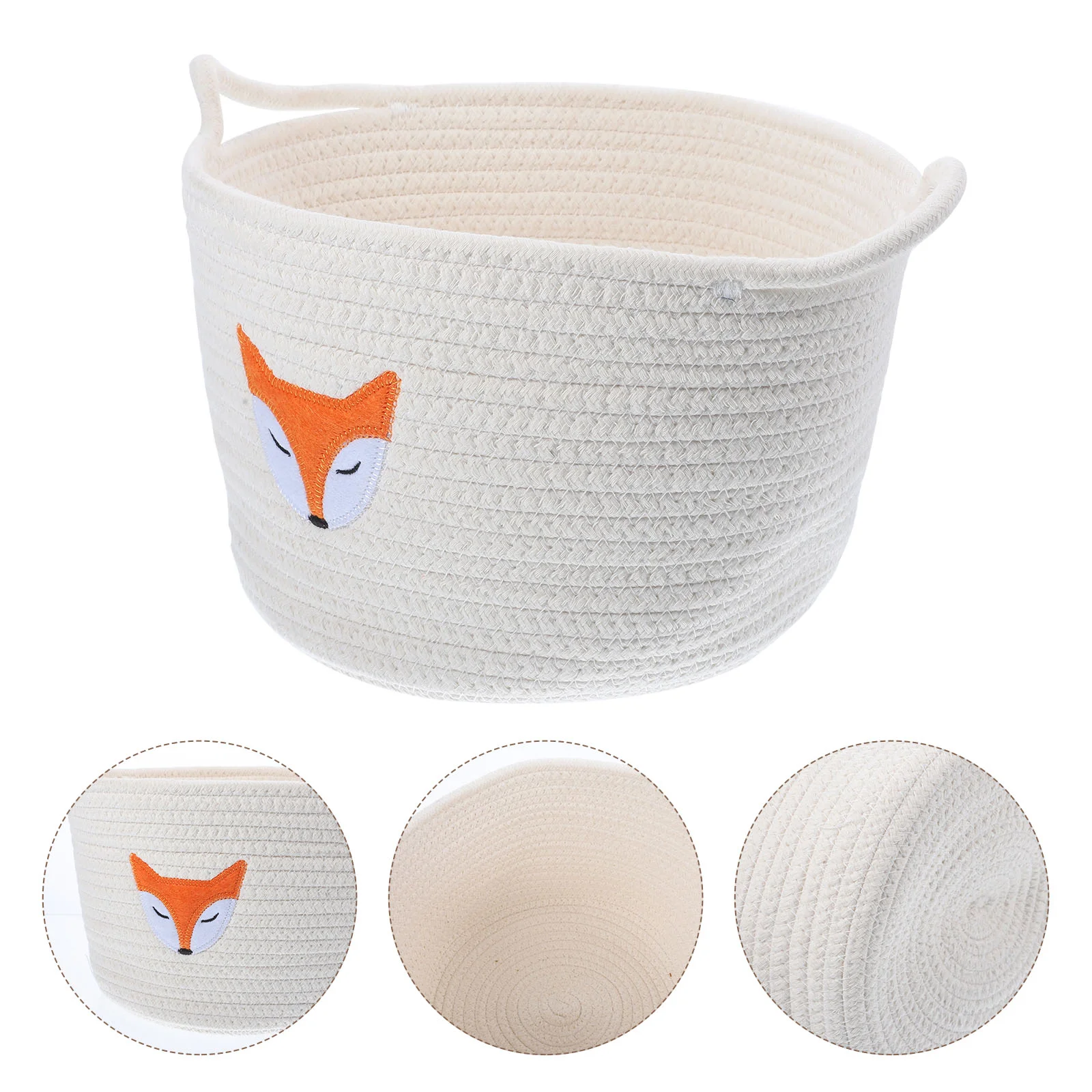 

Basket Woven Baskets Decor Cottonstorage Ropetable Round Oversized Wicker