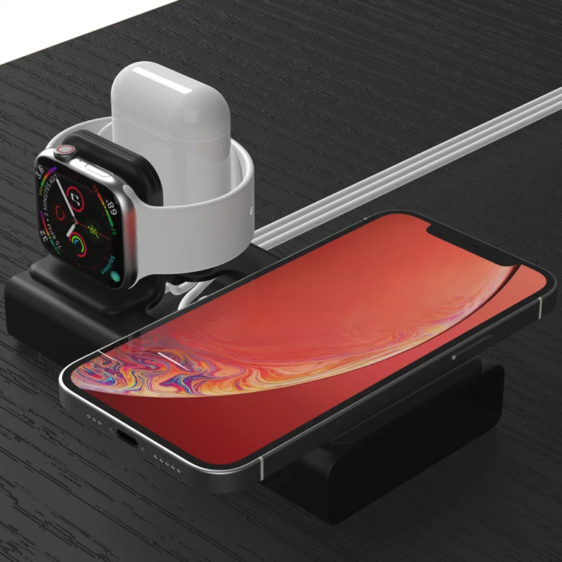Алюминиевая настольная зарядная подставка для док-станции Iwatch Magsafe Iphone 15/14/13/12