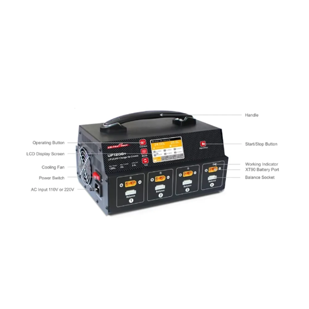 Ultra Power UP1200+ 25A быстрое балансное зарядное устройство с экраном дисплея для