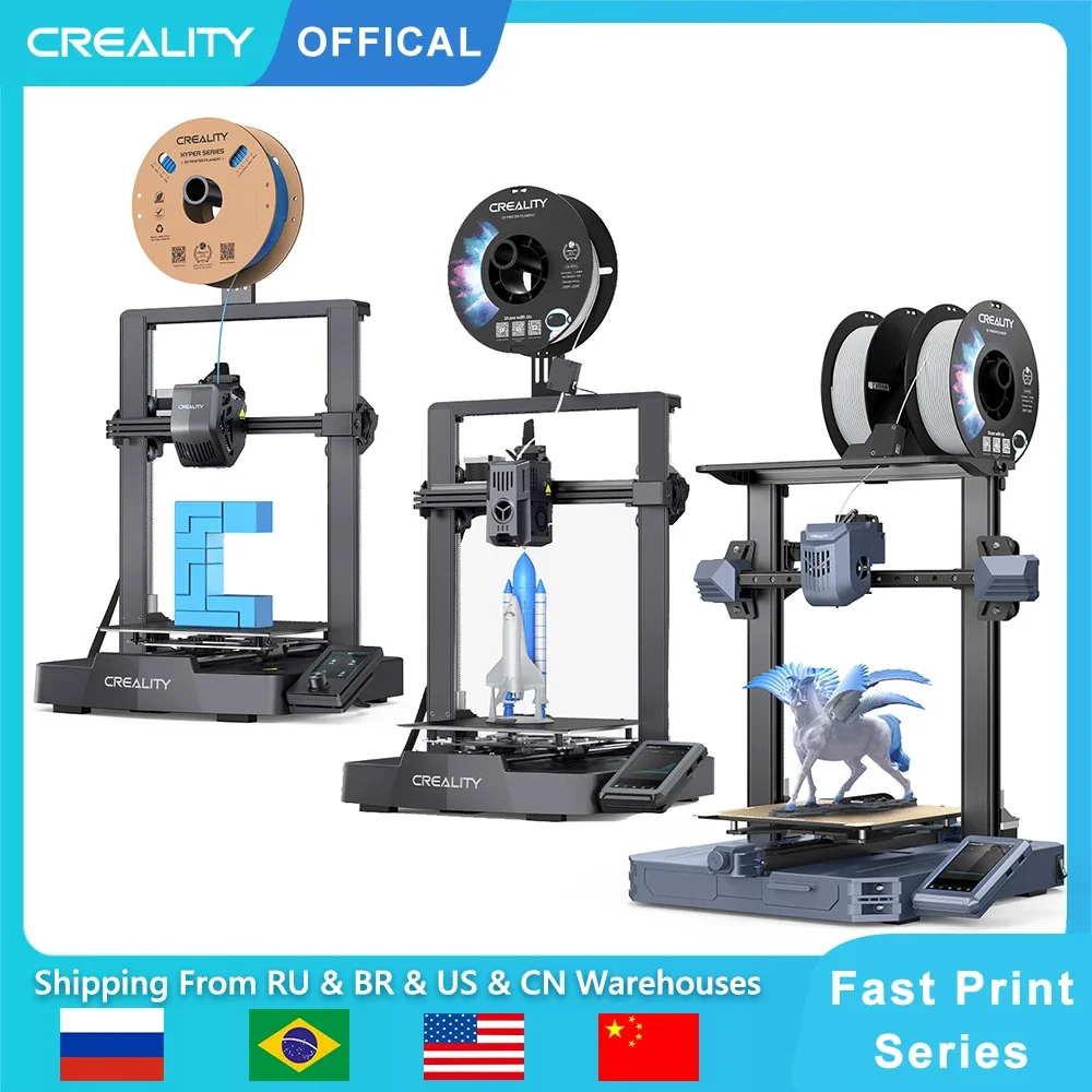 

Creality Ender 3 V3 SE / KE / CR 10 SE 3D Printer with 250mm/s - 600mm/s Fast Print Automatic Leveling Sprite direct extruder