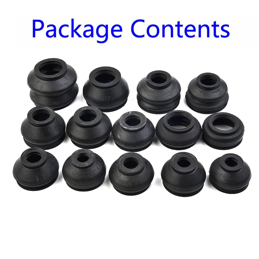 

14 Pcs Universal Universal Multipack Ball Joint Rubber Dust Boot Covers Track Rod End Set Kit Accessories