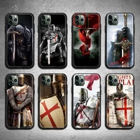 templar knight phone case for iphone 13 12 11 pro max mini xs max 8 7 6 6s plus x 5s se 2020 xr cover