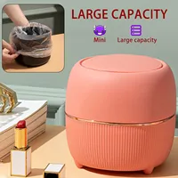 Desktop Trash Can Small Covered BedroomTrash Can Office Home Mini Trash Can Various Colors Available mini trash can with lid