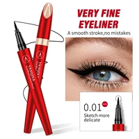 yanqina red tube eyeliner makeup 8694 beginners makeup tools eyeliner waterproof 0 01mm slender pen head cosmetic for womens