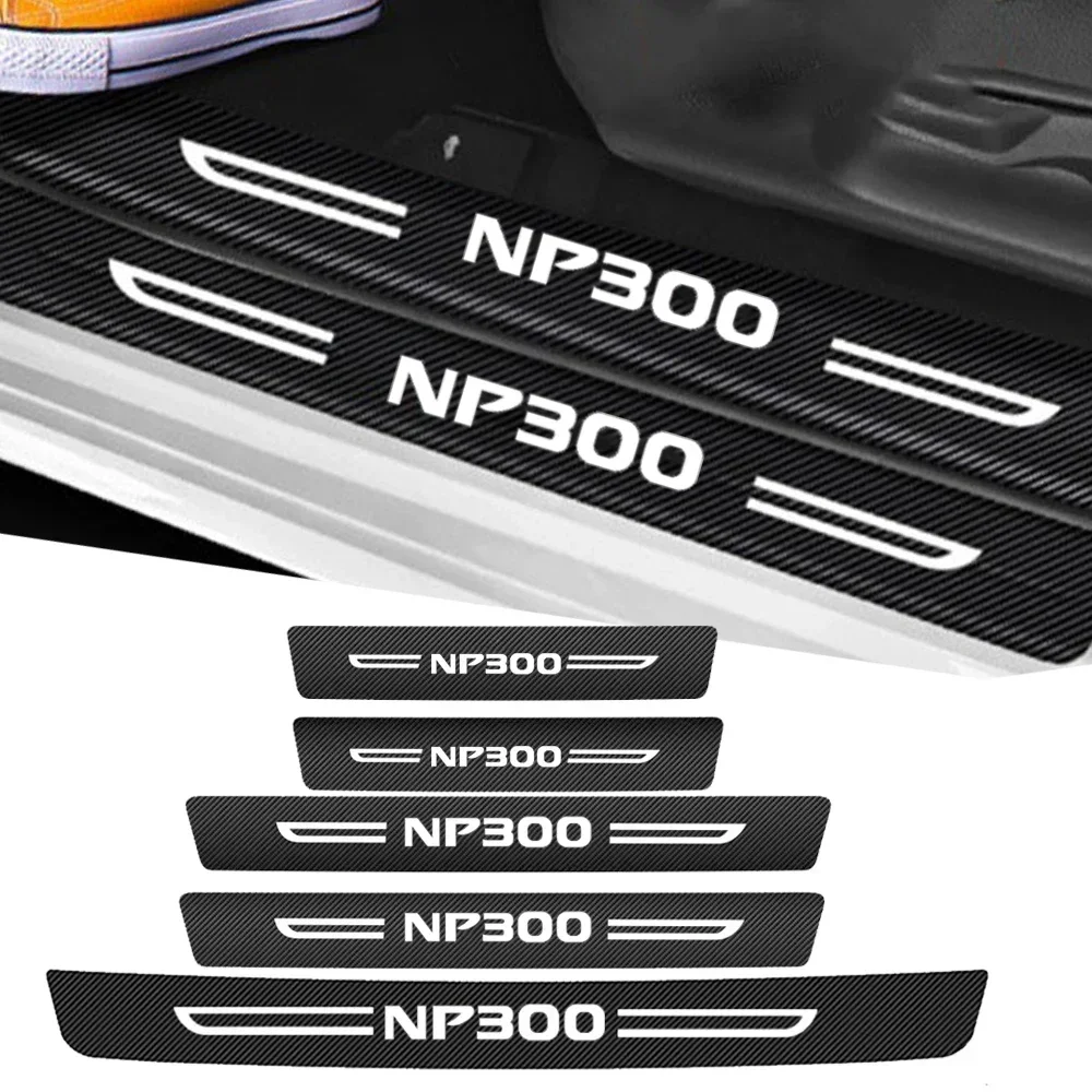 Дверной порог автомобиля защитный задний багажник бампер наклейка для Nissan NP300