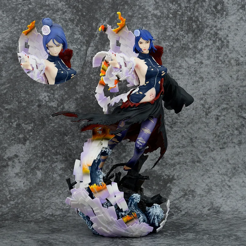 

Anime Naruto Shippuden Akatsuki Konan Battle Damaged Ver. GK PVC Action Figure Statue Collectible Model Kids Toys Doll Gifts