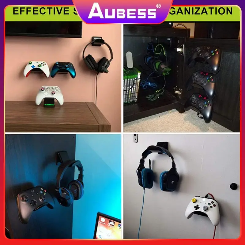

Gamepad Headphone Holder Game Controller Holder Wall Mount Hanging Stand Holder Hanging Stand Rack Adhesive Holder Wall-mounted