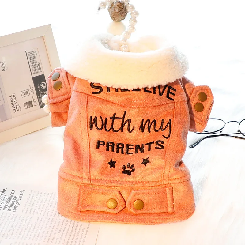 Одежда для собак с моими родителями пальто розовая одежда домашних животных