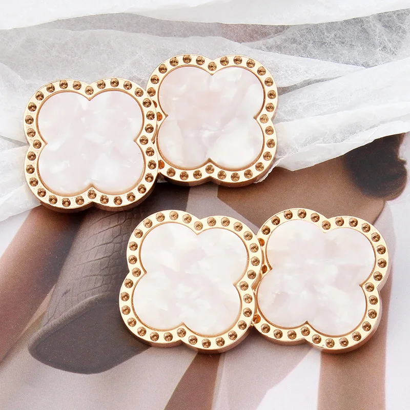 

6pcs High-end metal button woolen coat sweater cardigan women luxury, delicate and exquisite personality decoration large button