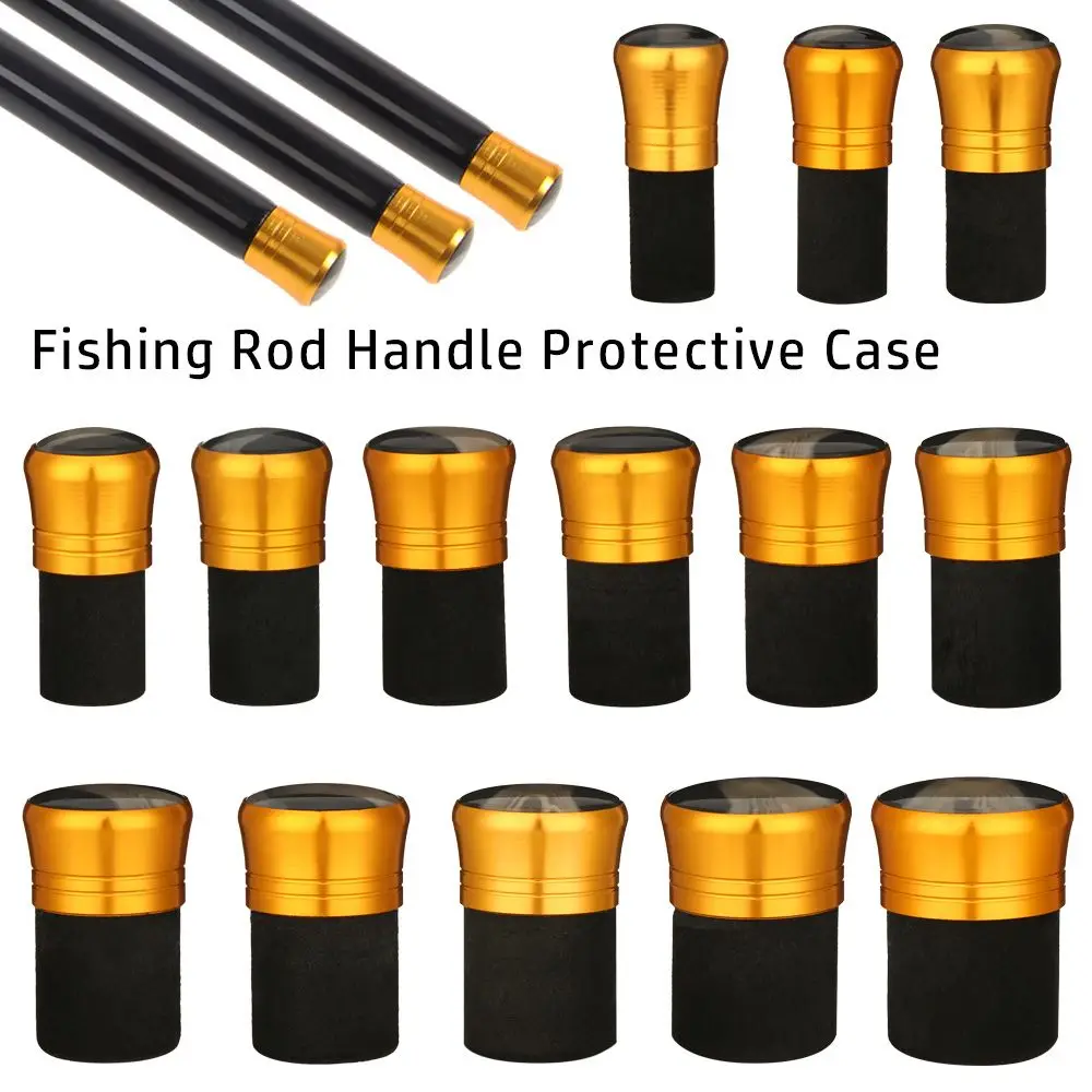 

Random Color 1PC Fishing Rod Handle Protective Case Lure Rod Front Cover Stopper Plug End Protector Fishing Accessories