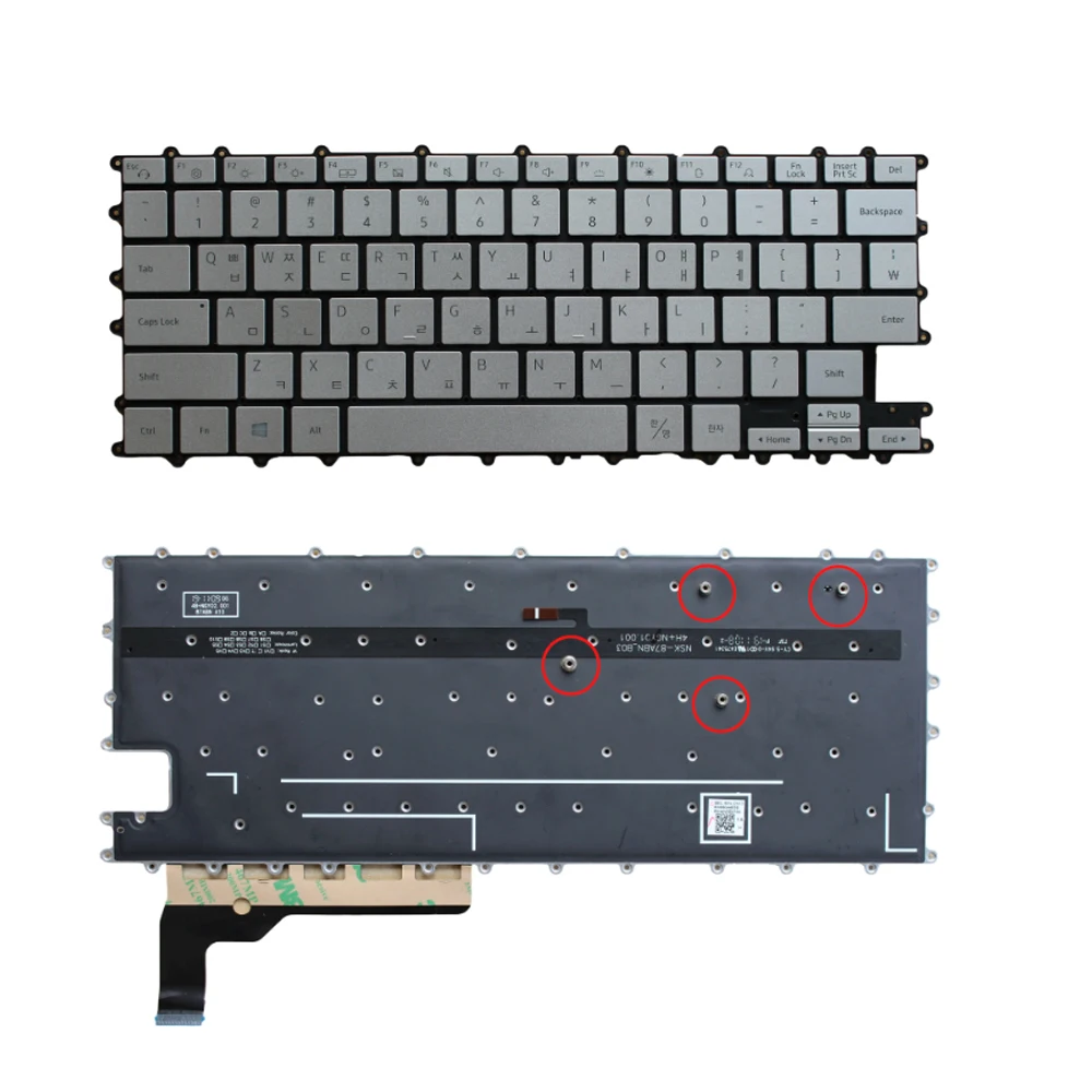 Клавиатура для ноутбука с подсветкой XIN-Korean-US-UK Samsung NP930QCG 930QCG Корея США UK BA59-04427B