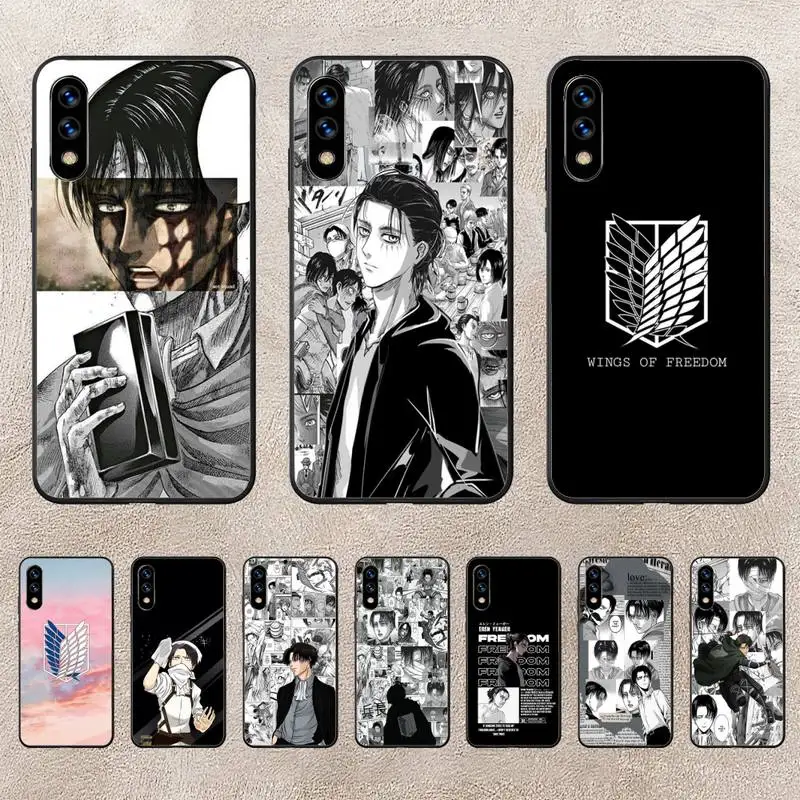 

Levi Attack On Titan Manga Anime Phone Case For Huawei P10 P20 P30 P50 Lite Pro P Smart Plus Cove Fundas