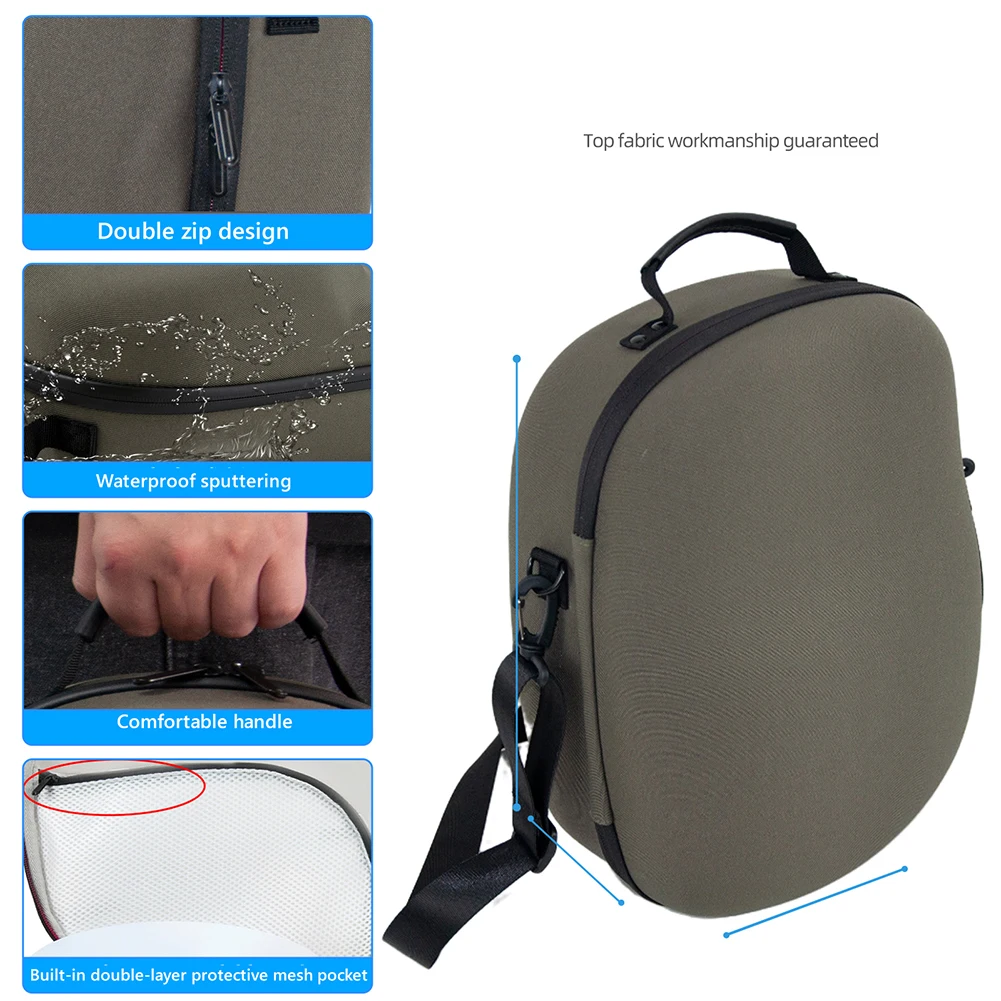 

Protective Cover Bag Large Capacity Portable Carrying Storage Bag Shockproof Waterproof Oxford Cloth EVA for PS5 PS VR2