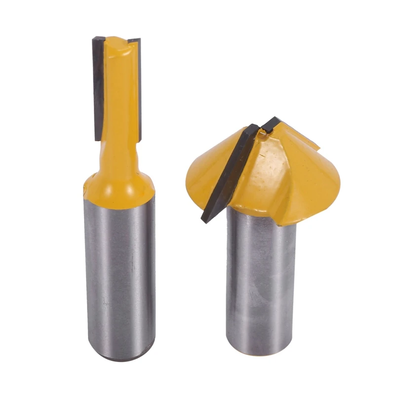 

2 Pc 1/2 Inch Shed Window Grill Muntin/Mullion Cutter Router Bit Set Woodworking Cutter Tenon Cutter For Woodworking Tools