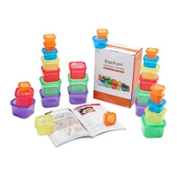 14pcs microwave safe portion control container healthy eating label engraved 21 day multi color fitness diet plans food storage