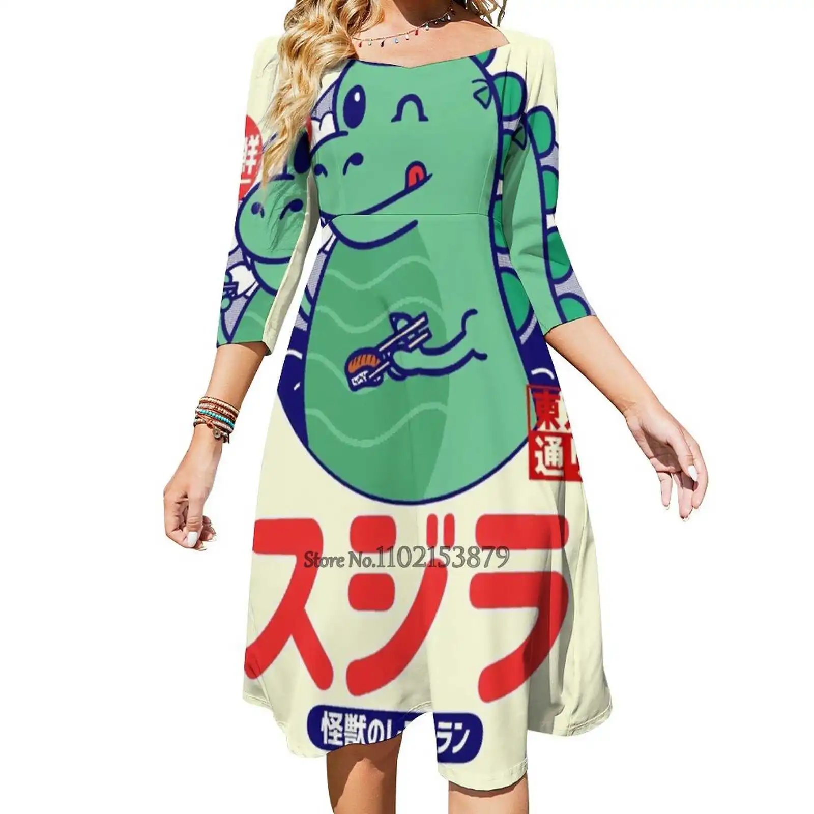 

Женское платье с открытой спиной и квадратным вырезом, на завязках