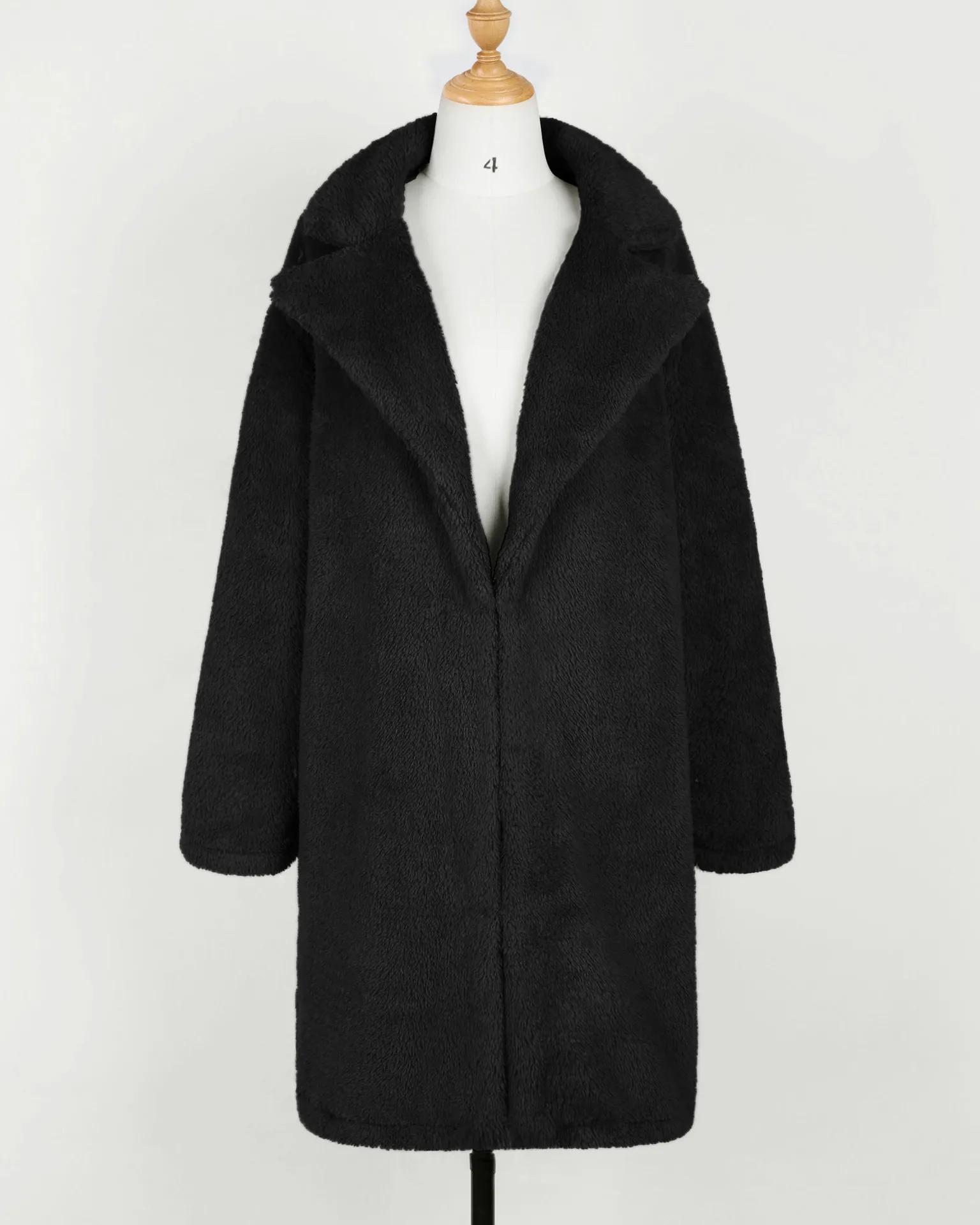 Women's Leather Fur Coat Fall Winter Fashion Lapel Imitation Fur Long Coat Faux Fur Coat